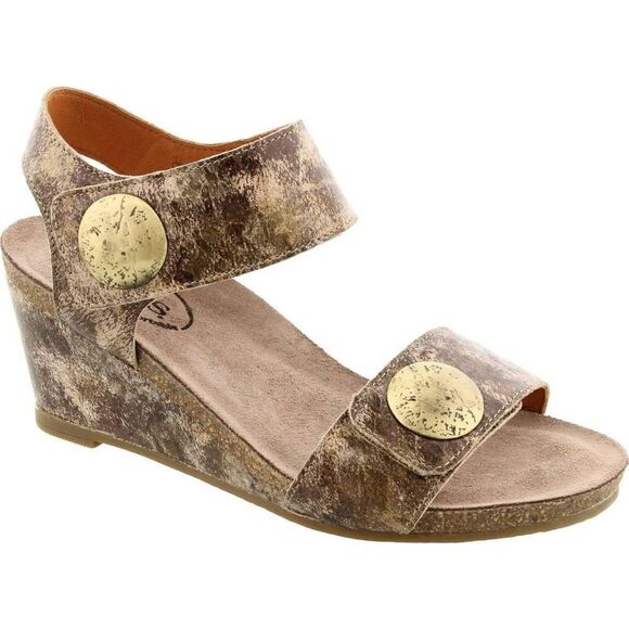 TAOS CAROUSEL 2In Multi Taupe Womens Size 39/ 8.5-9 Wedge Shoes Heel.2.5-3" hee - Picture 1 of 8